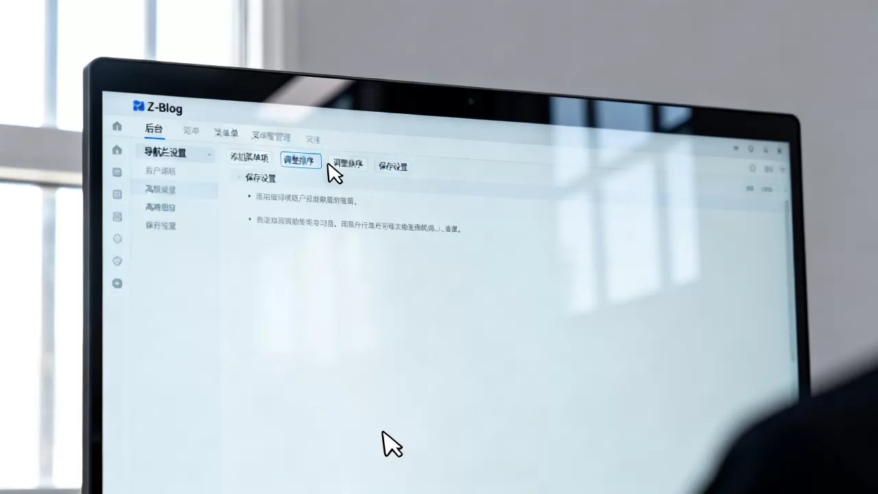 Z-Blog导航栏怎么设置？Z-Blog后台菜单管理教程