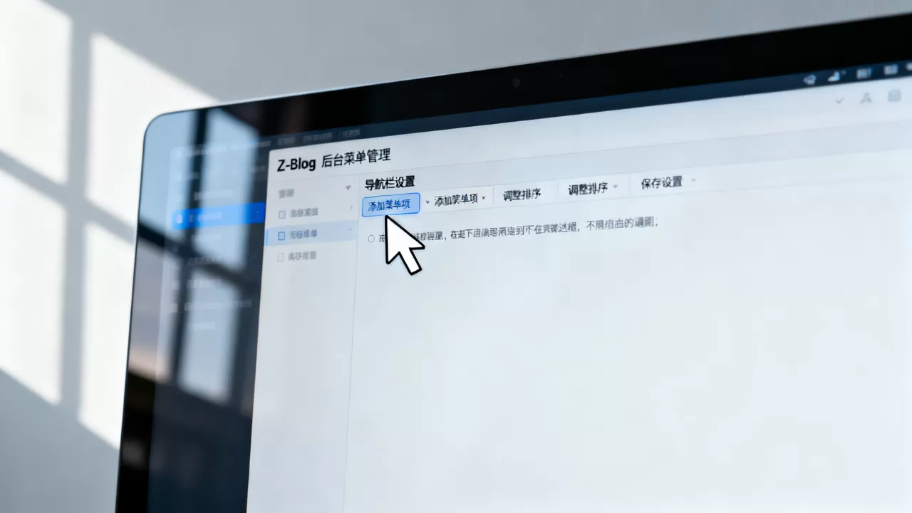 Z-Blog导航栏怎么设置？Z-Blog后台菜单管理教程