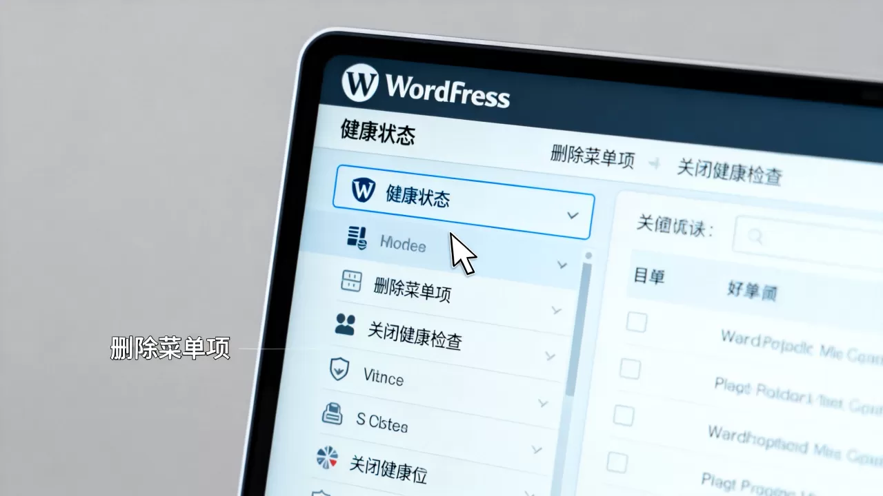 WordPress健康状态面板和菜单项如何删除?怎么彻底关闭WordPress健康检查 WordPress健康状态面板和菜单项如何删除?怎么彻底关闭WordPress健康检查