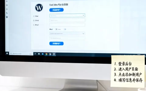如何在WordPress后台手动添加新用户？WordPress添加新用户教程