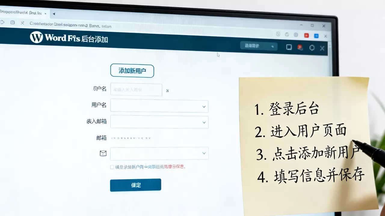 如何在WordPress后台手动添加新用户?WordPress添加新用户教程 如何在WordPress后台手动添加新用户?WordPress添加新用户教程