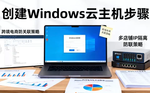如何创建Windows云主机？跨境电商多店铺防关联方案