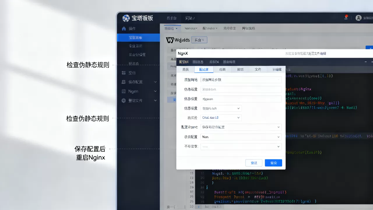 宝塔面板添加WordPress网站出现404怎么办?宝塔面板Nginx配置伪静态教程 宝塔面板添加WordPress网站出现404怎么办?宝塔面板Nginx配置伪静态教程
