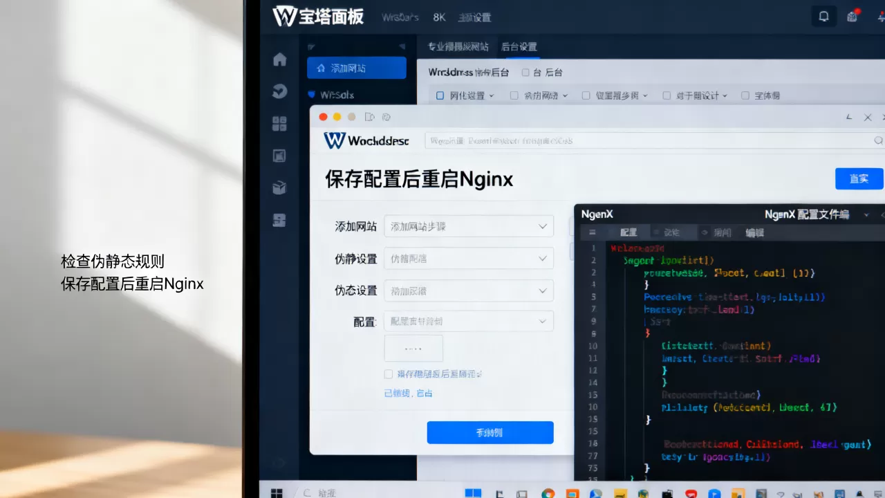 宝塔面板添加WordPress网站出现404怎么办?宝塔面板Nginx配置伪静态教程 宝塔面板添加WordPress网站出现404怎么办?宝塔面板Nginx配置伪静态教程
