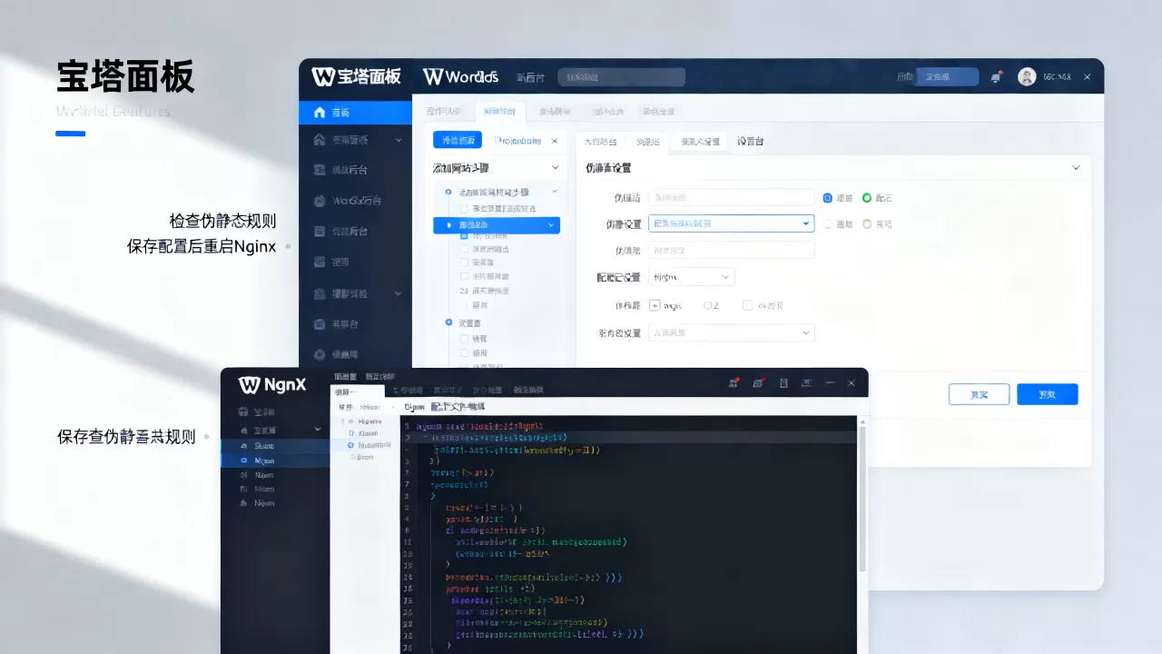 宝塔面板添加WordPress网站出现404怎么办?宝塔面板Nginx配置伪静态教程 宝塔面板添加WordPress网站出现404怎么办?宝塔面板Nginx配置伪静态教程