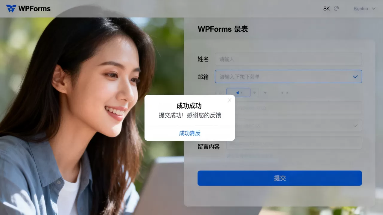 WPForms表单确认怎么设置？如何自定义提交成功提示
