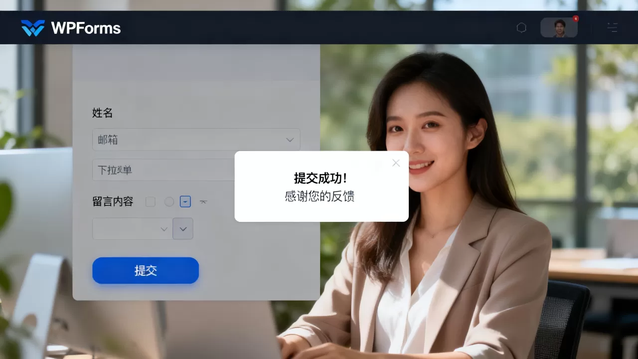 WPForms表单确认怎么设置？如何自定义提交成功提示