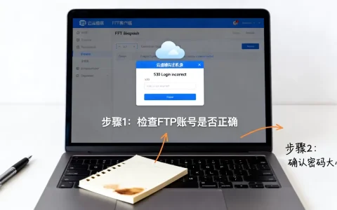 FTP连接云虚拟主机提示530 Login incorrect怎么解决？ftp登录密码错误怎么办