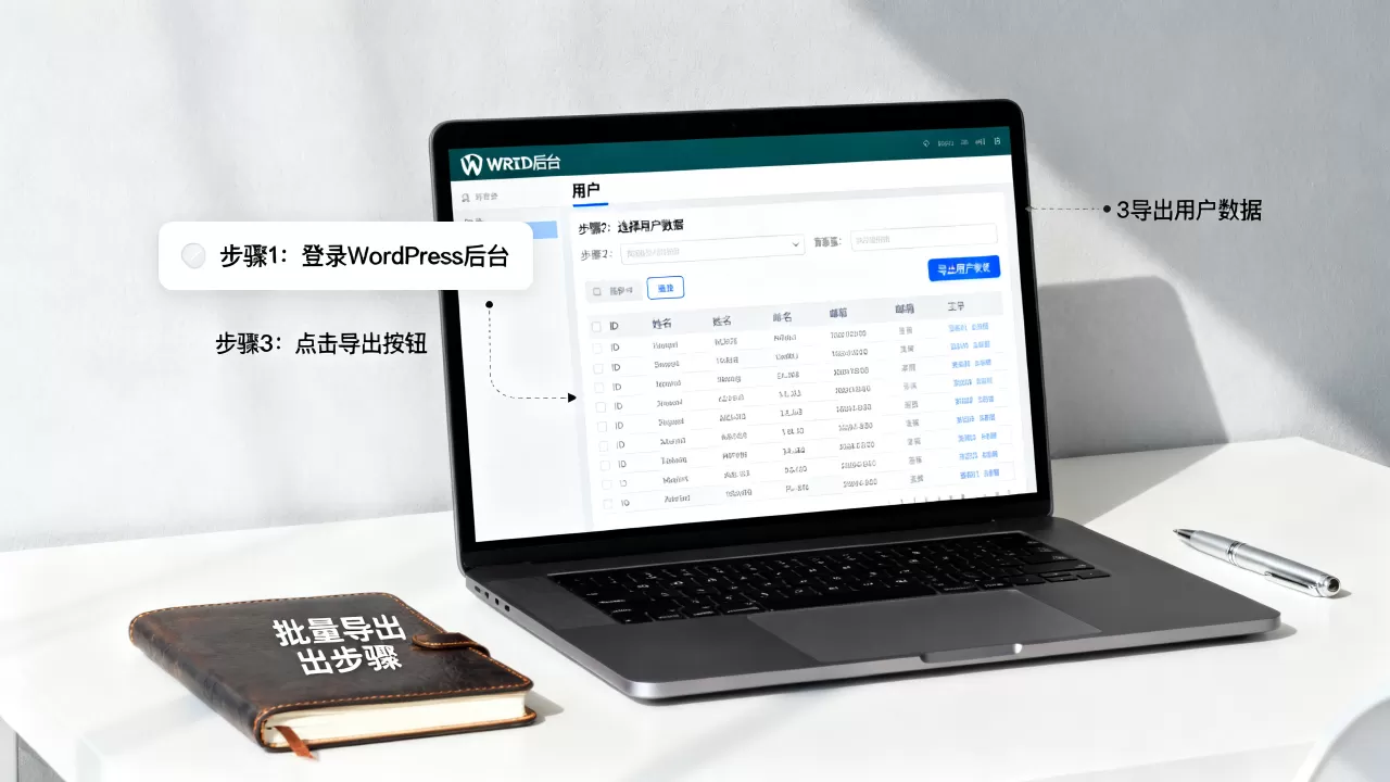 如何导出WordPress网站用户数据？WordPress用户数据怎么批量导出
