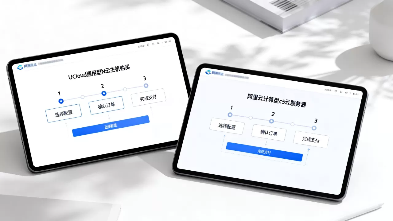UCloud通用型N云主机和阿里云计算型c5云服务器购买步骤对比,云服务器购买流程详解 UCloud通用型N云主机和阿里云计算型c5云服务器购买步骤对比,云服务器购买流程详解