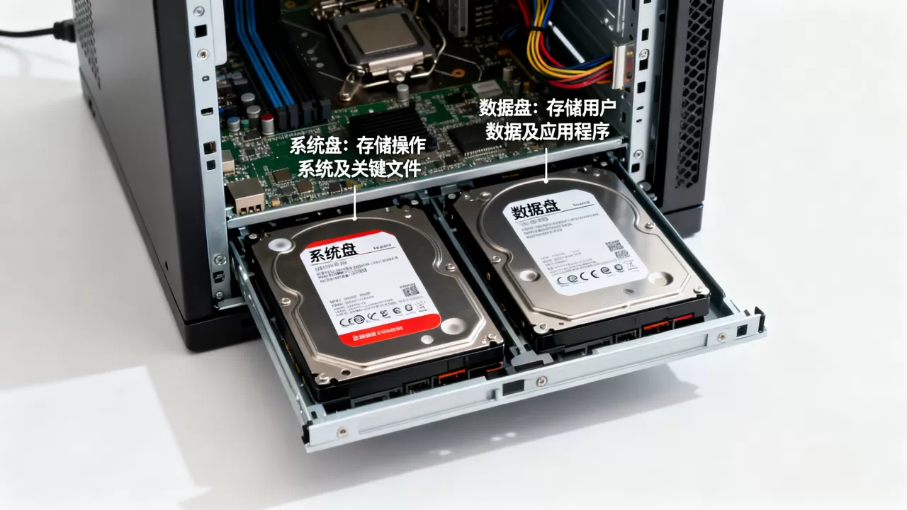 云服务器系统盘和数据盘有啥区别？如何区分系统盘和数据盘