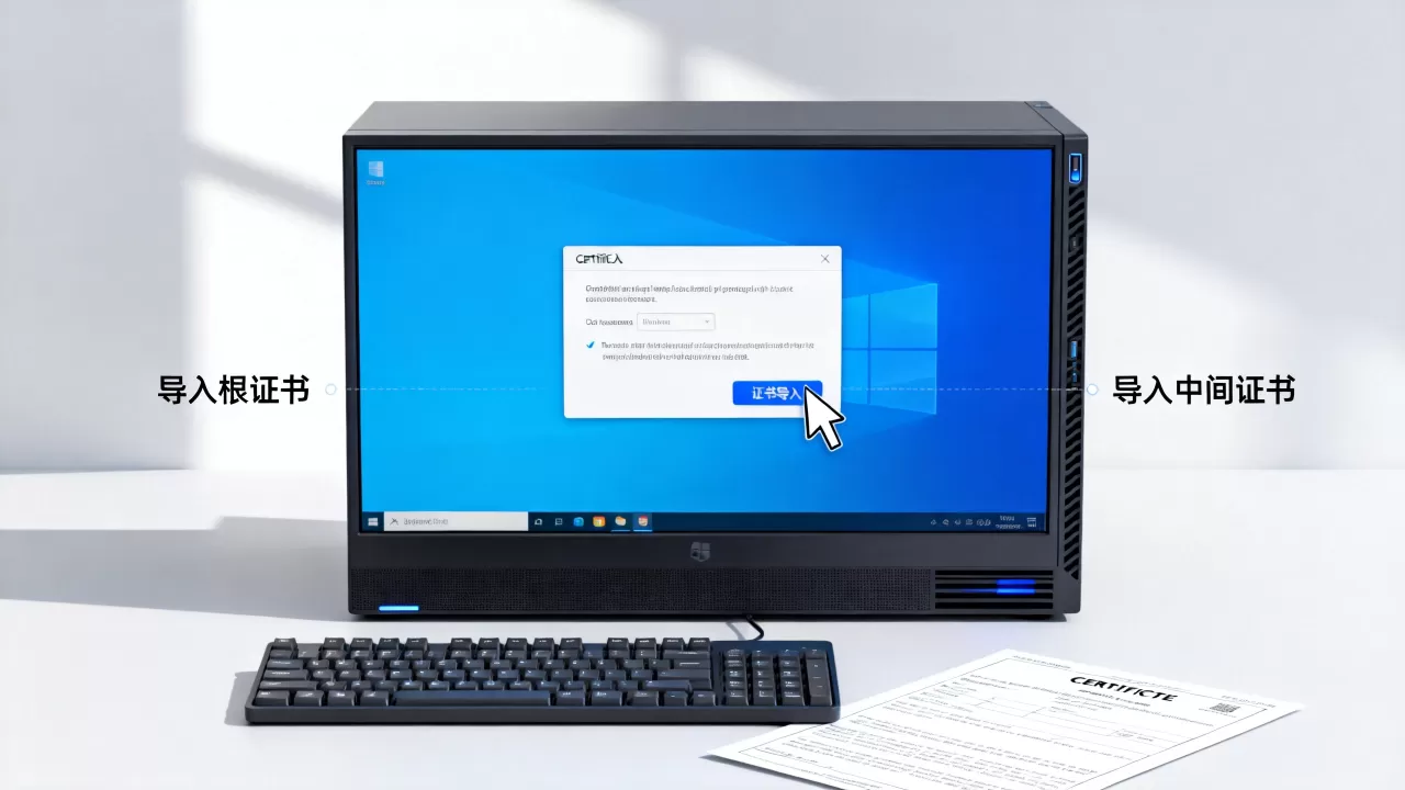 Windows服务器怎么导入根证书和中间证书，Windows服务器导入根证书和中间证书教程