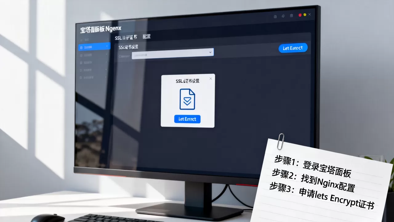 宝塔面板Nginx如何配置SSL证书?免费申请Lets Encrypt教程 宝塔面板Nginx如何配置SSL证书?免费申请Lets Encrypt教程