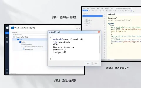 Windows服务器Apache怎么设置防火墙？Apache防火墙配置教程