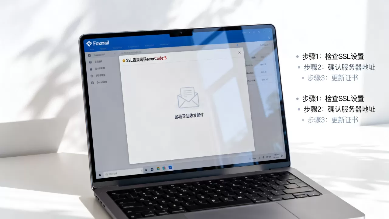 Foxmail提示SSL连接错误errorCode:5怎么解决?Foxmail邮箱无法收发邮件 Foxmail提示SSL连接错误errorCode:5怎么解决?Foxmail邮箱无法收发邮件