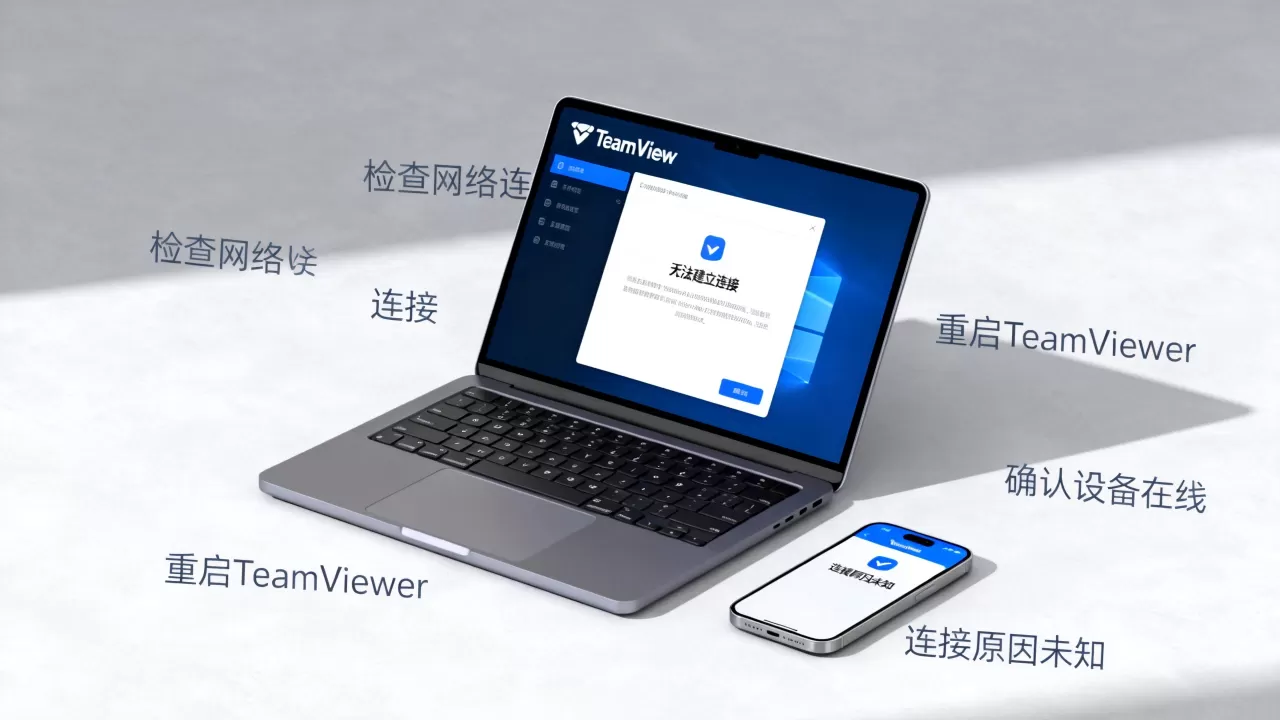 TeamViewer为何提示无法建立连接?连接原因未知怎么解决 TeamViewer为何提示无法建立连接?连接原因未知怎么解决