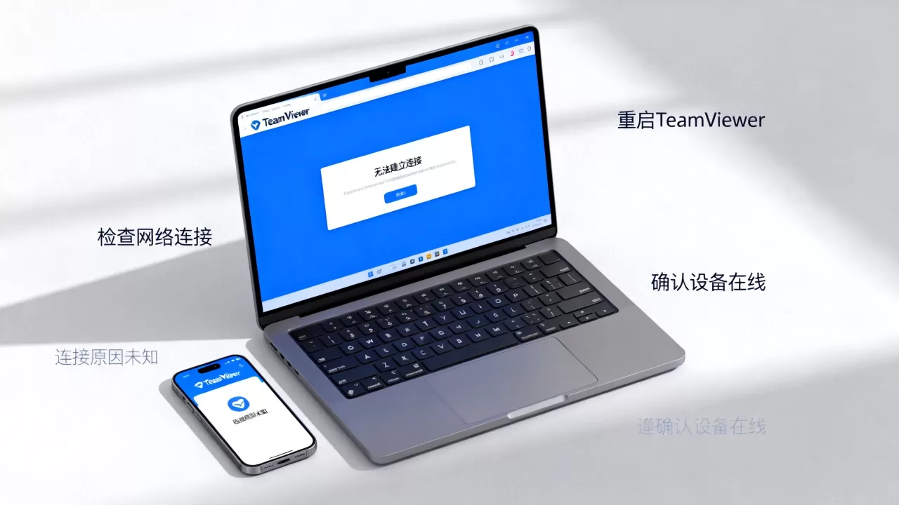 TeamViewer为何提示无法建立连接?连接原因未知怎么解决 TeamViewer为何提示无法建立连接?连接原因未知怎么解决