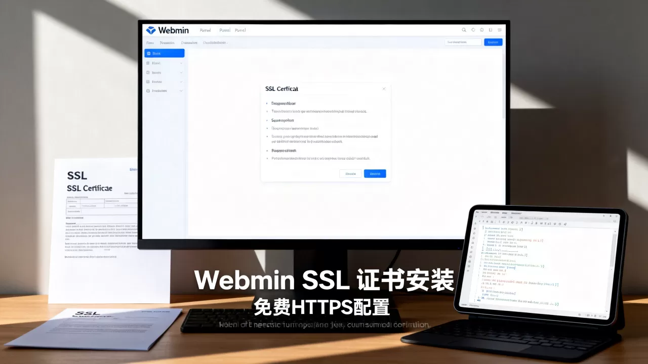 Webmin面板怎么安装SSL证书?Webmin配置免费https证书 Webmin面板怎么安装SSL证书?Webmin配置免费https证书