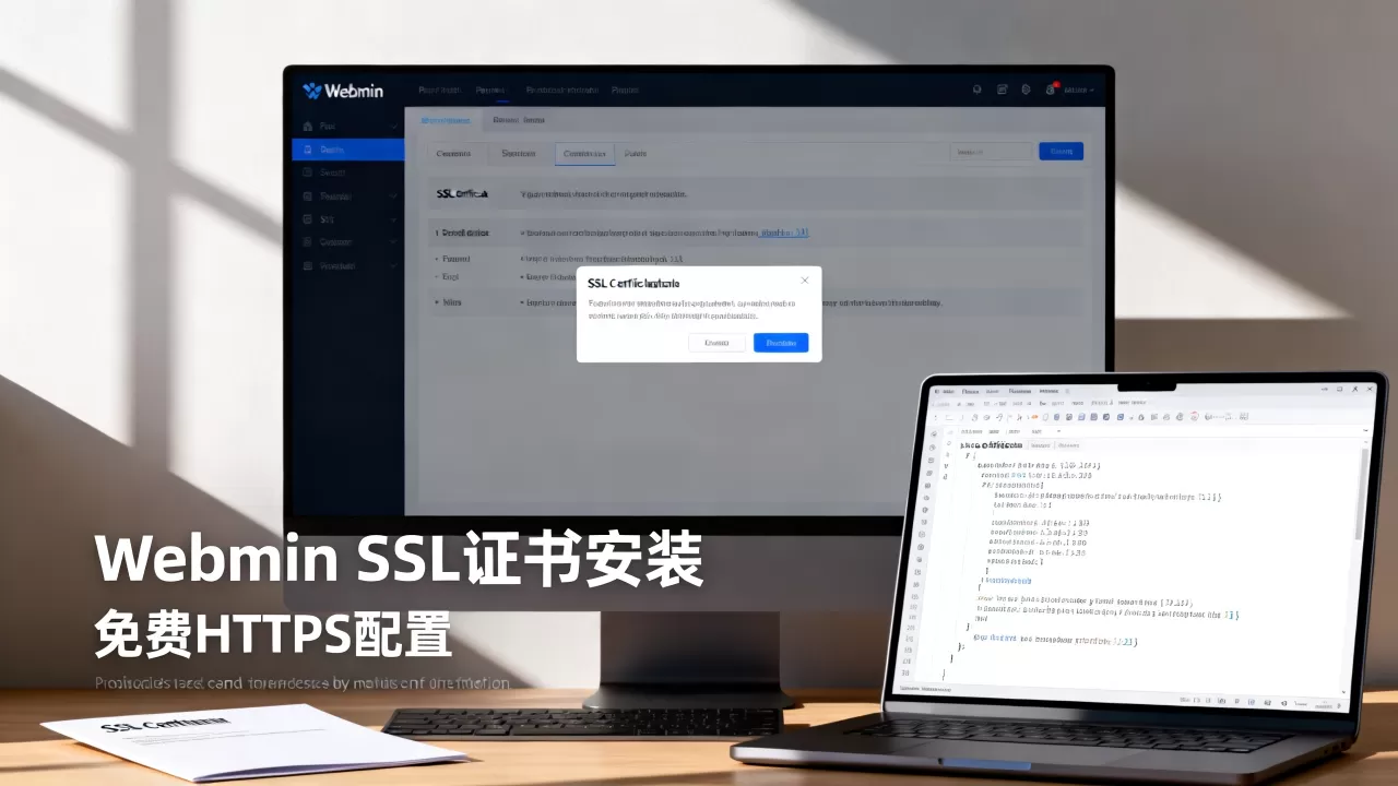 Webmin面板怎么安装SSL证书?Webmin配置免费https证书 Webmin面板怎么安装SSL证书?Webmin配置免费https证书