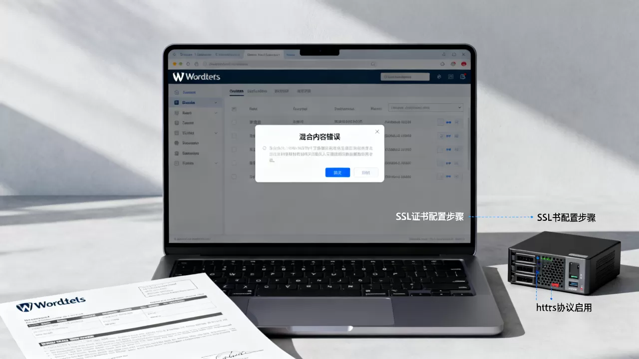 WordPress网站出现混合内容错误怎么修复？网站https证书配置方法