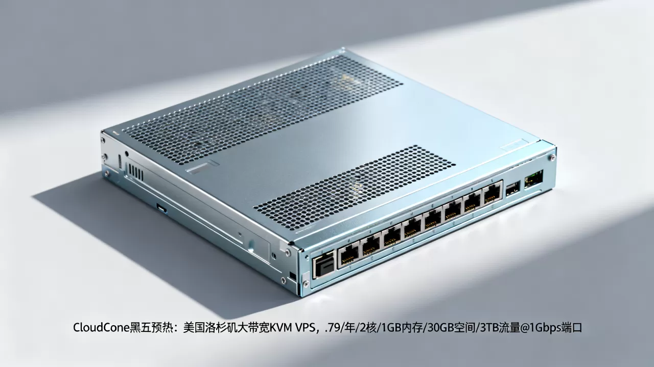 CloudCone黑五预热：美国洛杉矶大带宽KVM VPS，.79/年/2核/1GB内存/30GB空间/3TB流量@1Gbps端口