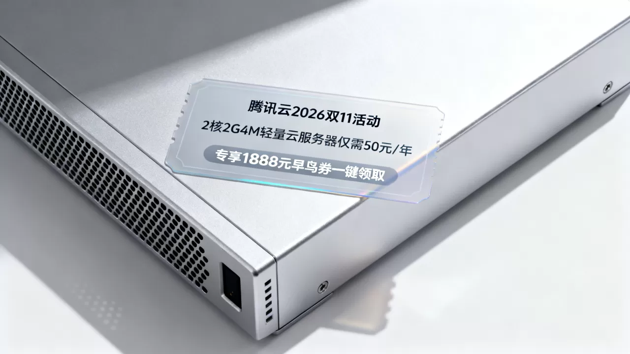 腾讯云2026双11活动预热来了!11.11云上盛惠提前享,2核2G4M轻量云服务器仅需50元/年,专享1888元早鸟券一键领取 腾讯云2026双11活动预热来了!11.11云上盛惠提前享,2核2G4M轻量云服务器仅需50元/年,专享1888元早鸟券一键领取