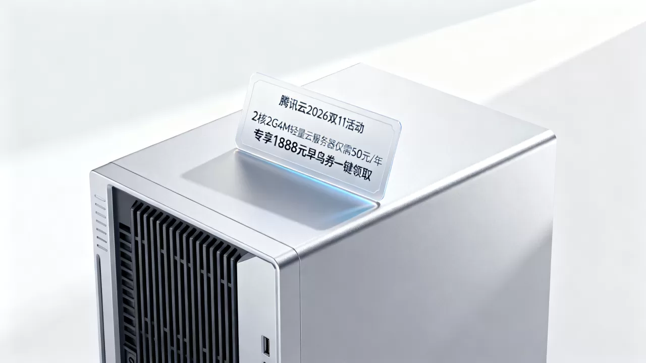 腾讯云2026双11活动预热来了!11.11云上盛惠提前享,2核2G4M轻量云服务器仅需50元/年,专享1888元早鸟券一键领取 腾讯云2026双11活动预热来了!11.11云上盛惠提前享,2核2G4M轻量云服务器仅需50元/年,专享1888元早鸟券一键领取
