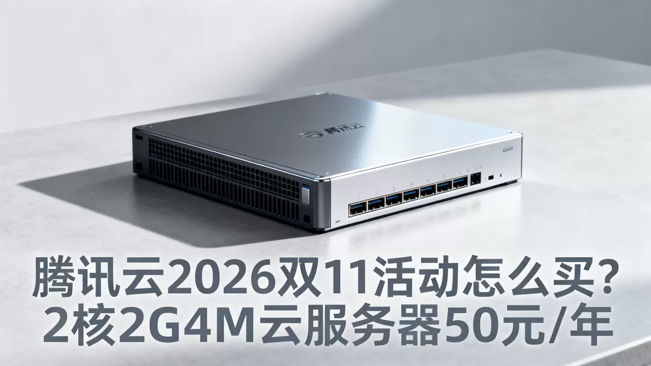 腾讯云2026双11活动怎么买？2核2G4M云服务器50元/年
