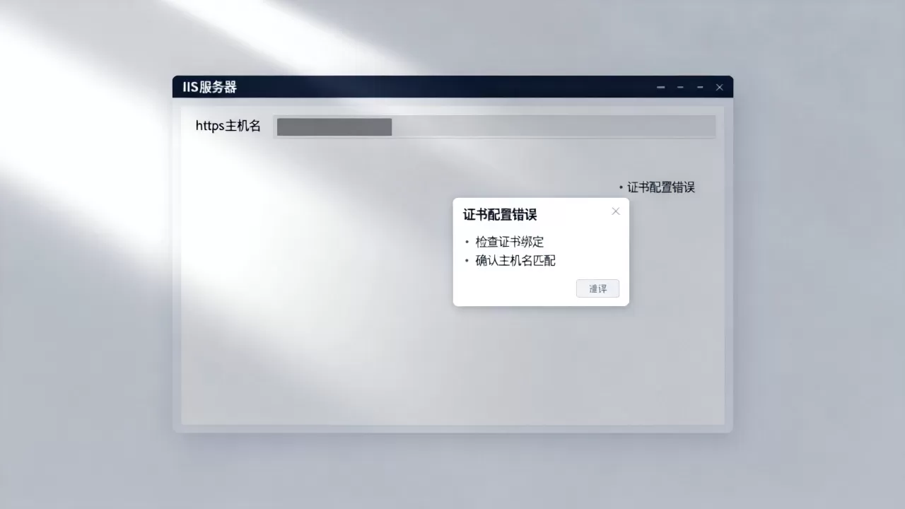 IIS服务器https主机名显示灰色无法编辑如何解决?IIS配置https证书报错 IIS服务器https主机名显示灰色无法编辑如何解决?IIS配置https证书报错
