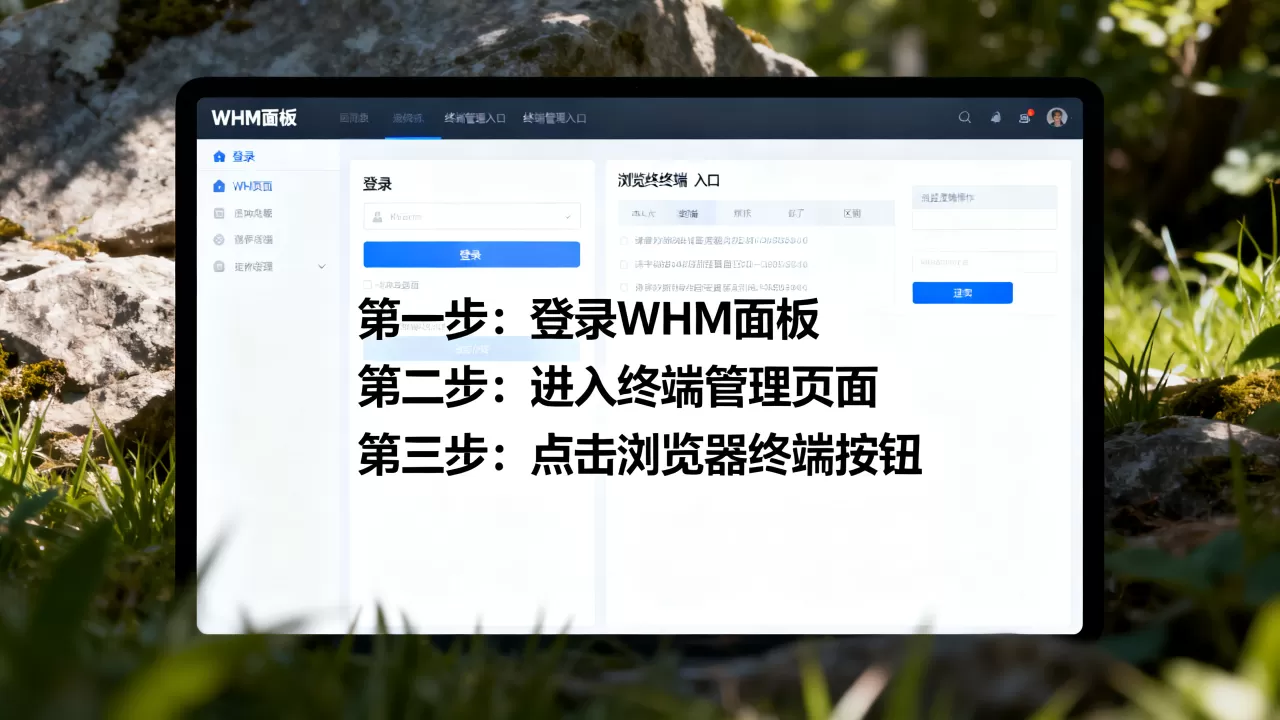 WHM面板怎么打开浏览器终端?WHM面板访问浏览器内终端教程 WHM面板怎么打开浏览器终端?WHM面板访问浏览器内终端教程