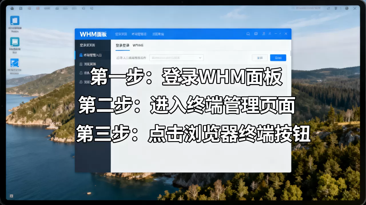 WHM面板怎么打开浏览器终端?WHM面板访问浏览器内终端教程 WHM面板怎么打开浏览器终端?WHM面板访问浏览器内终端教程