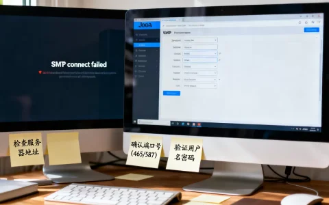 Joomla提示SMTP connect failed怎么修？joomla邮件发送失败解决方法