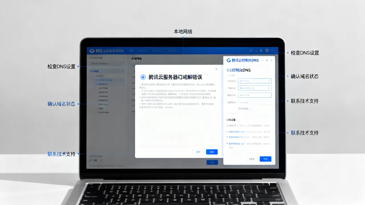 腾讯云服务器域名无法解析如何解决？域名解析失败原因及解决方法