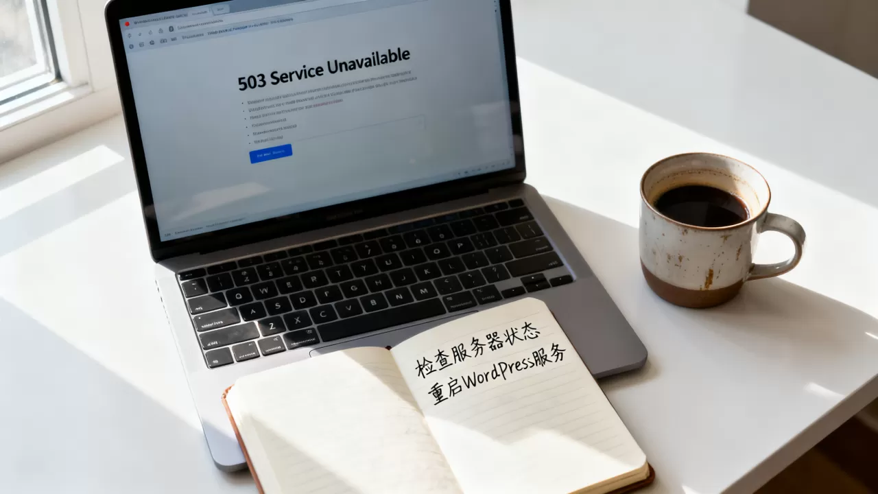 WordPress提示503服务不可用怎么解决？503错误修复方法