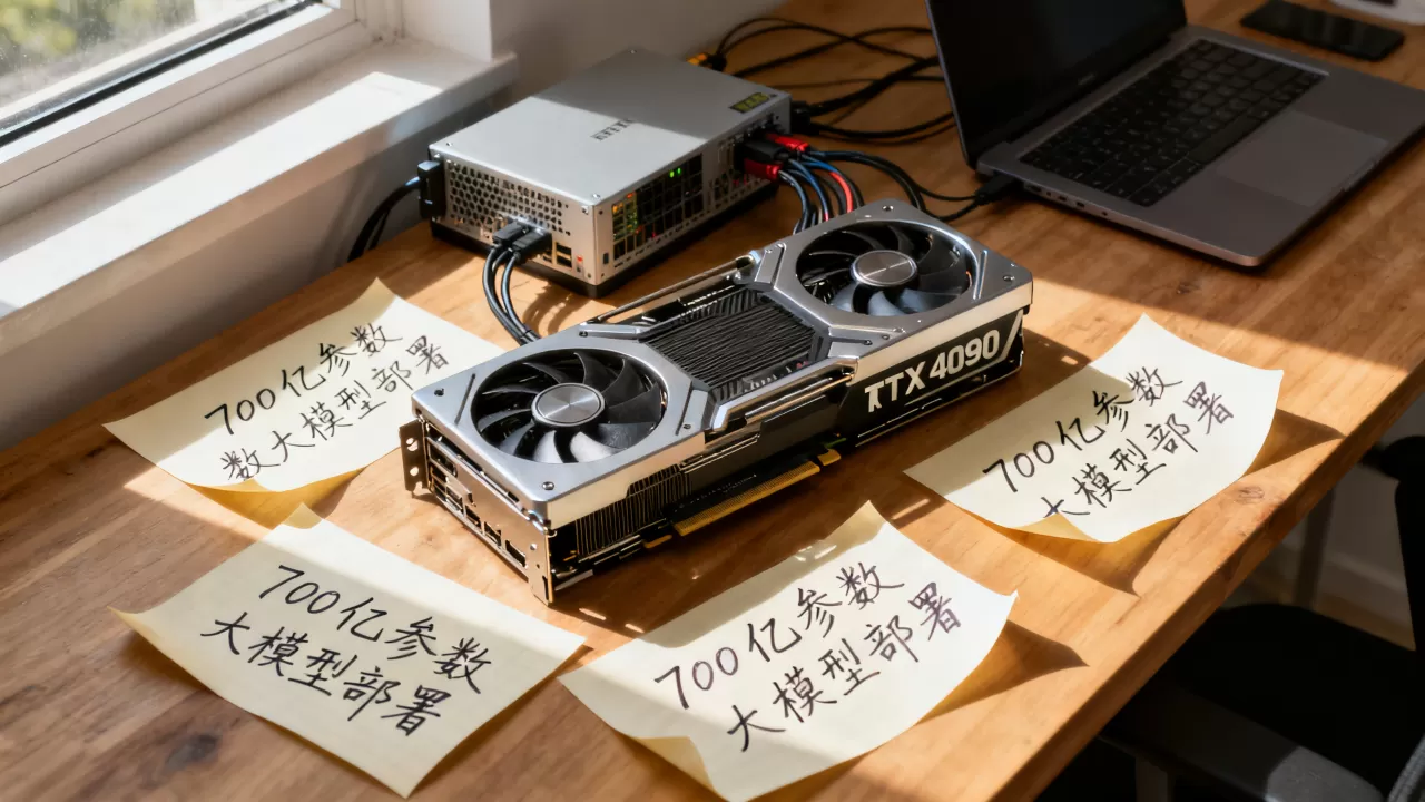RTX4090如何部署700亿参数大模型？大模型部署教程