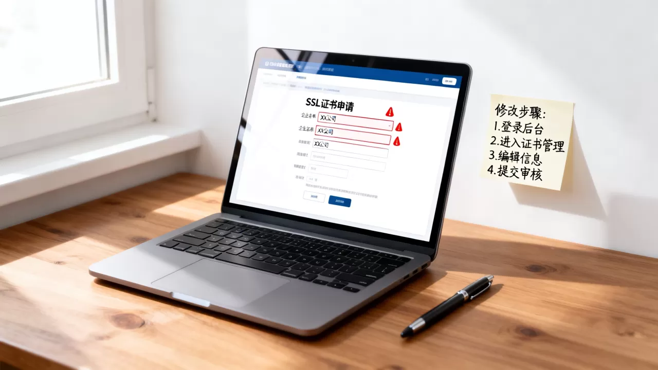 SSL证书申请信息填错怎么改?申请信息填错如何修改 SSL证书申请信息填错怎么改?申请信息填错如何修改