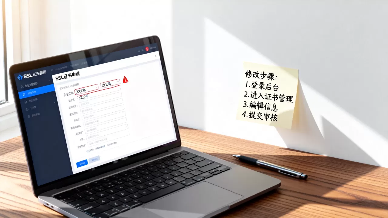 SSL证书申请信息填错怎么改?申请信息填错如何修改 SSL证书申请信息填错怎么改?申请信息填错如何修改