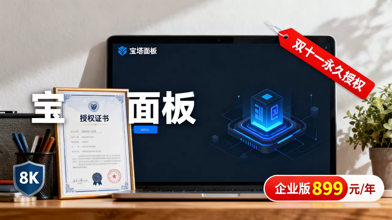 宝塔面板1024双十一永久授权能省多少?企业版899元/年值得买吗 宝塔面板1024双十一永久授权能省多少?企业版899元/年值得买吗