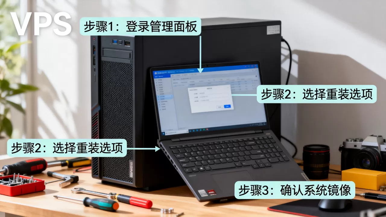 Hostry VPS怎么重装系统？VPS重装系统教程