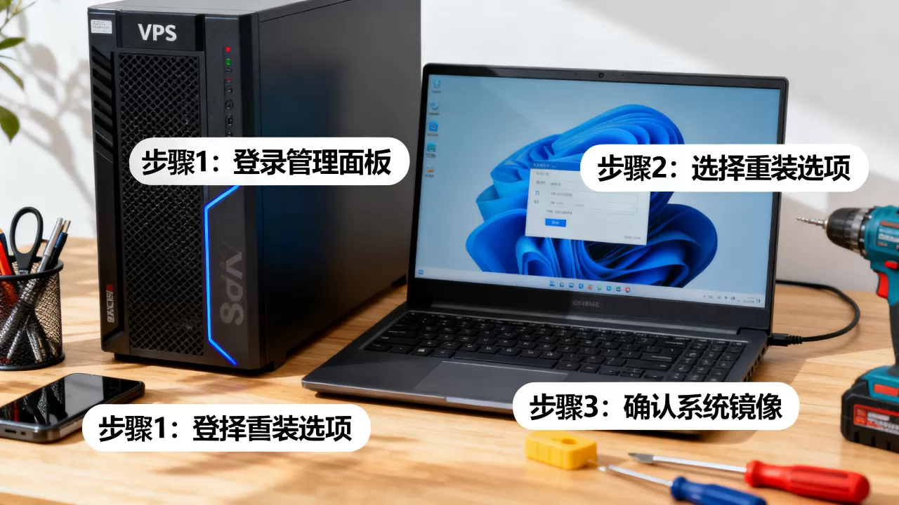 Hostry VPS怎么重装系统？VPS重装系统教程