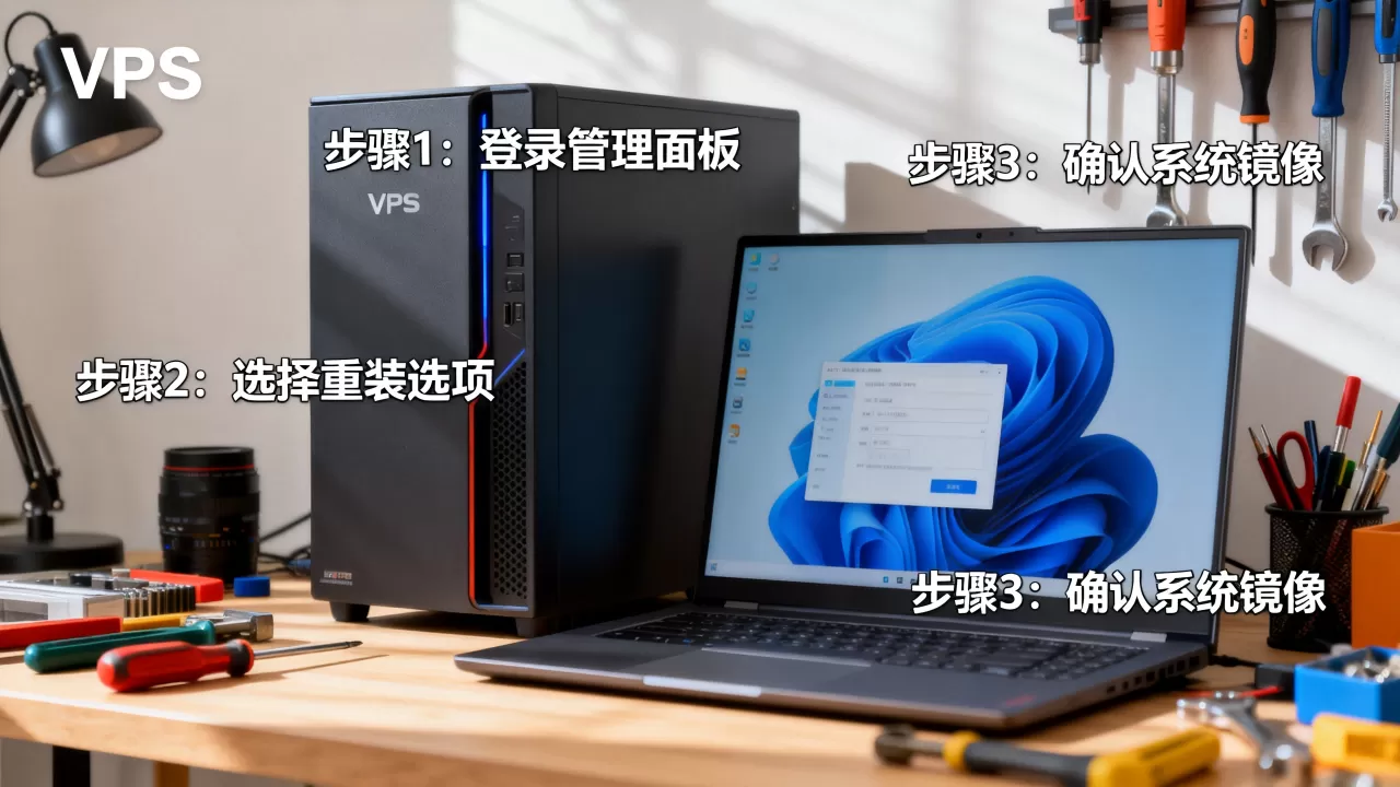 Hostry VPS怎么重装系统？VPS重装系统教程