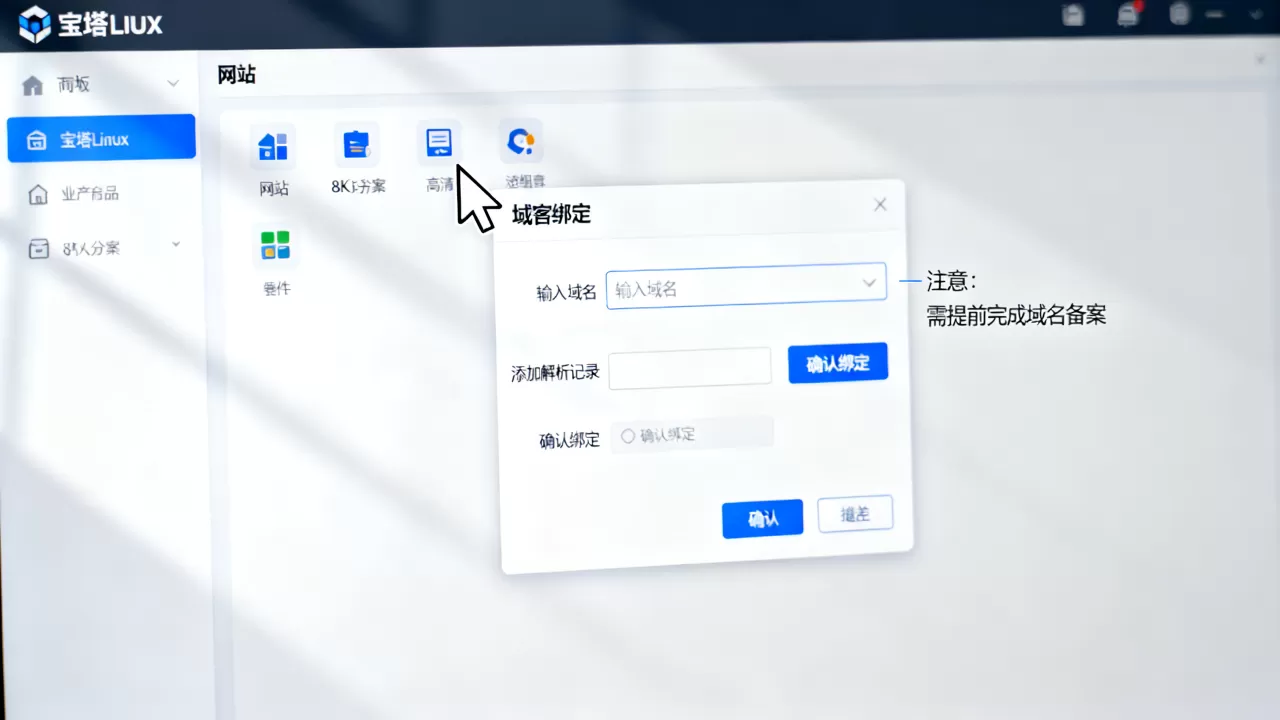 宝塔Linux面板怎么绑定域名？宝塔面板绑定域名详细教程
