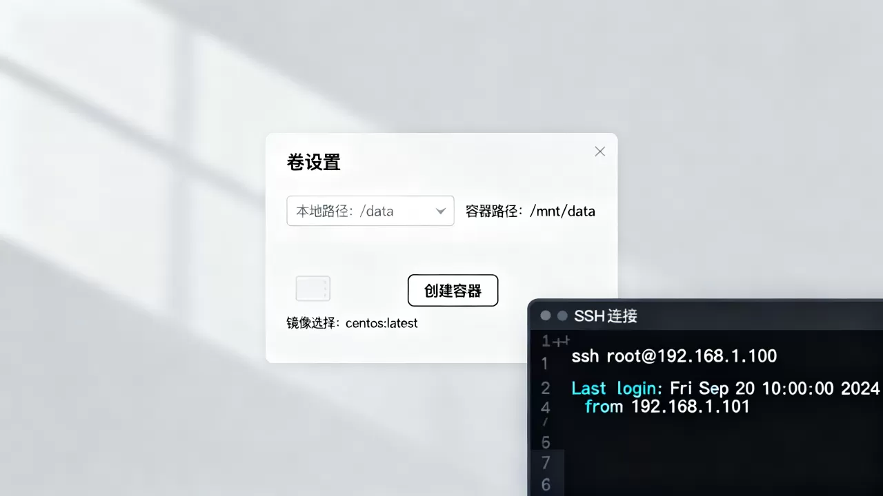 如何在Cube中设置卷并创建带SSh服务的CentOS容器? 如何在Cube中设置卷并创建带SSh服务的CentOS容器?