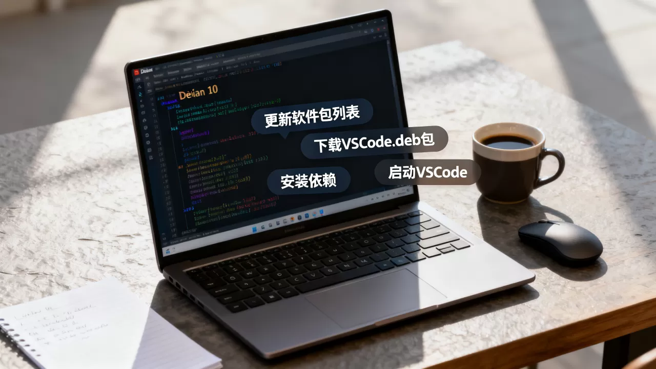 如何在Debian 10安装VSCode?Linux系统配置开发环境教程 如何在Debian 10安装VSCode?Linux系统配置开发环境教程