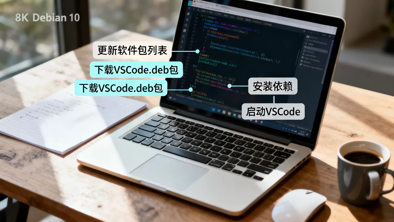 如何在Debian 10安装VSCode?Linux系统配置开发环境教程 如何在Debian 10安装VSCode?Linux系统配置开发环境教程