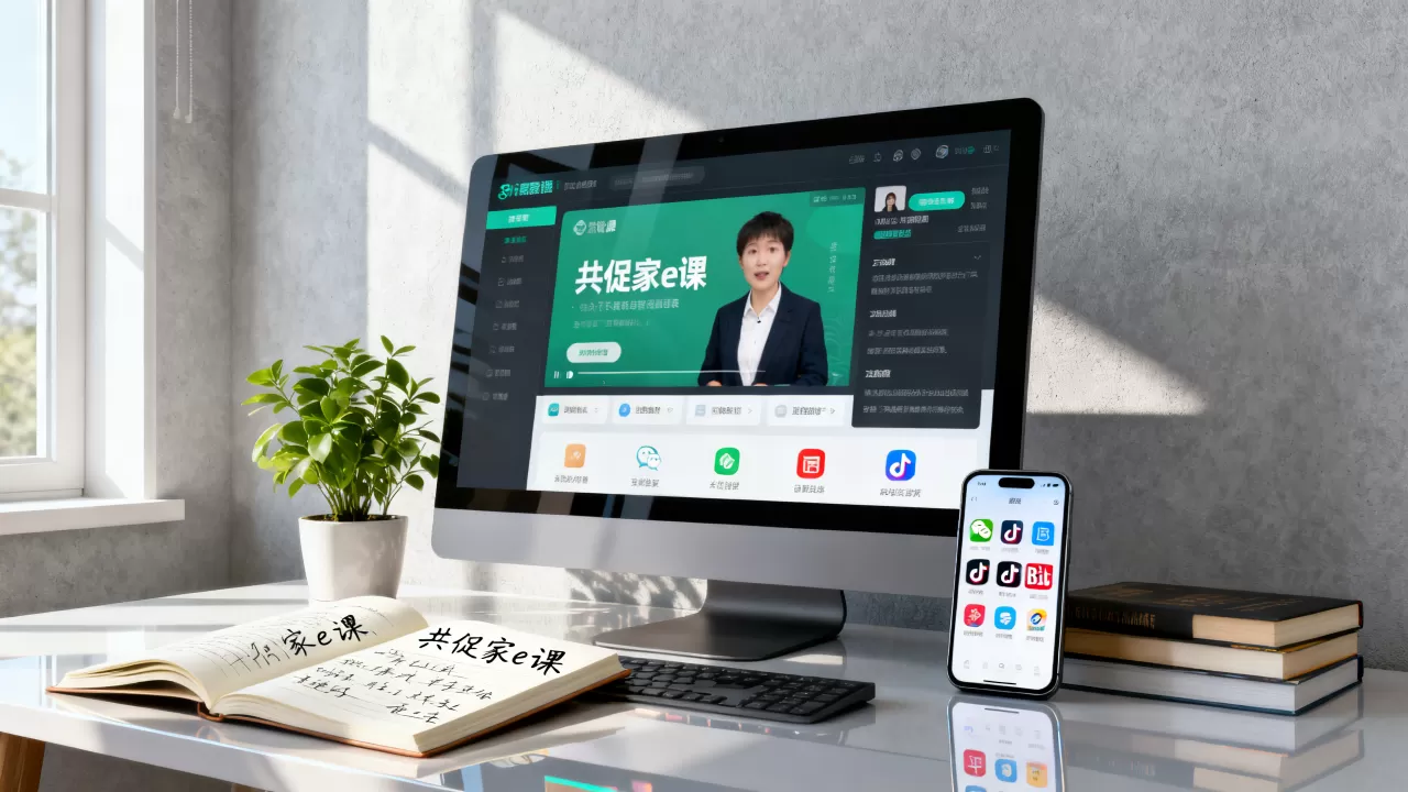 共促家e课微课视频如何多渠道分发？