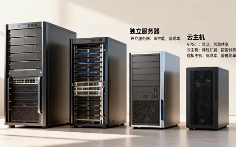 独立服务器,VPS,云主机,虚拟主机优缺点对比