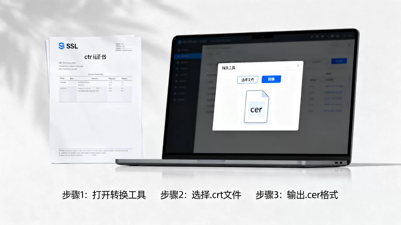 如何将.crt证书转换为.cer格式?SSL证书格式转换工具 如何将.crt证书转换为.cer格式?SSL证书格式转换工具