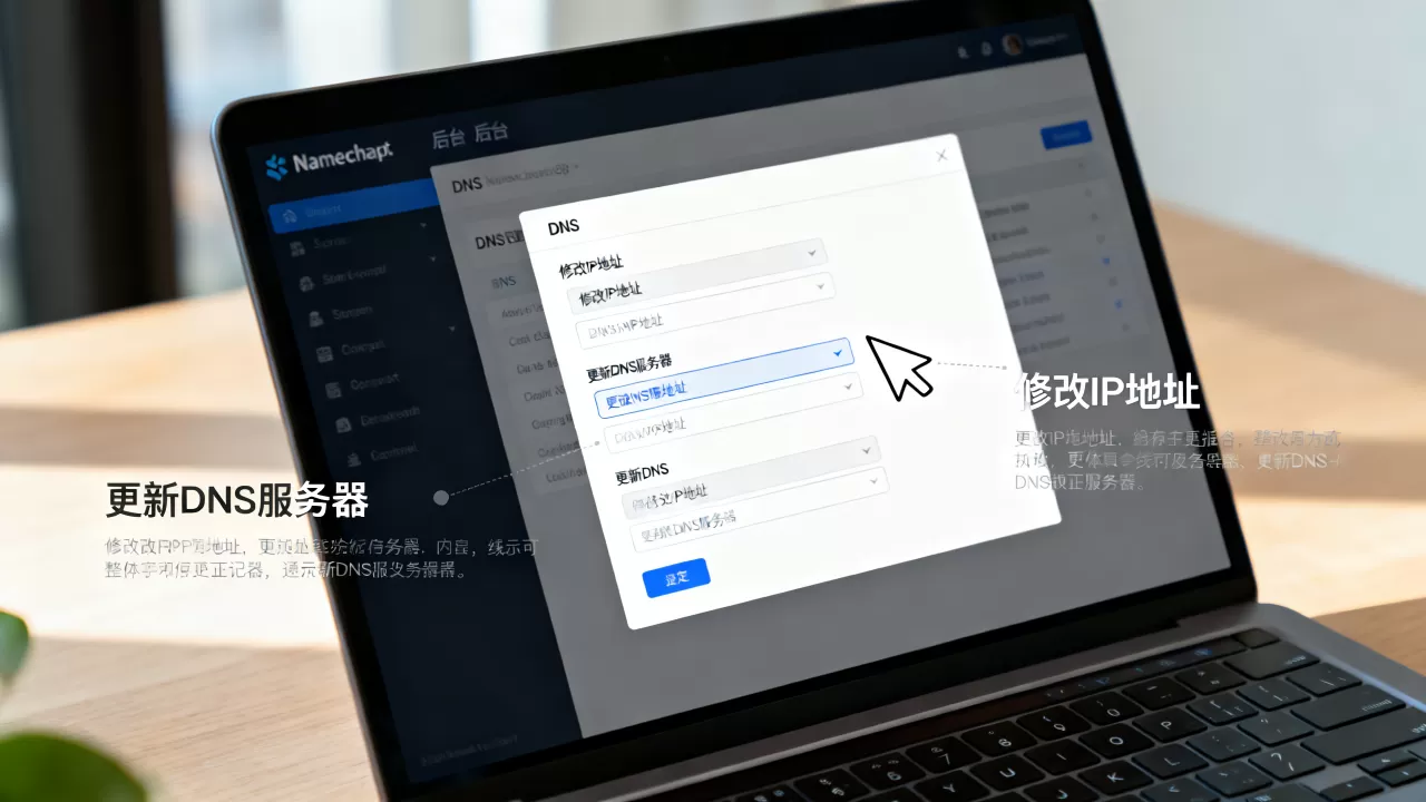 Namecheap怎么改域名IP？Namecheap更新DNS服务器教程