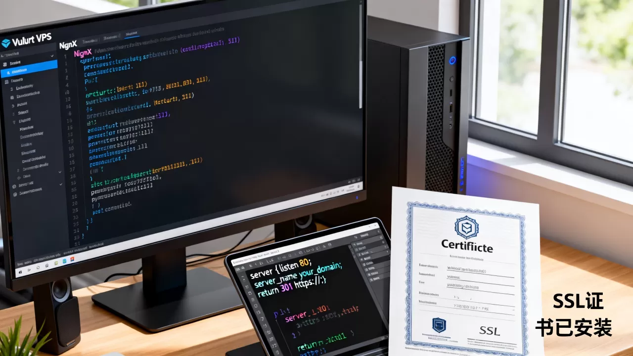 Nginx如何将http重定向到https?Vultr VPS教程配置SSL Nginx如何将http重定向到https?Vultr VPS教程配置SSL